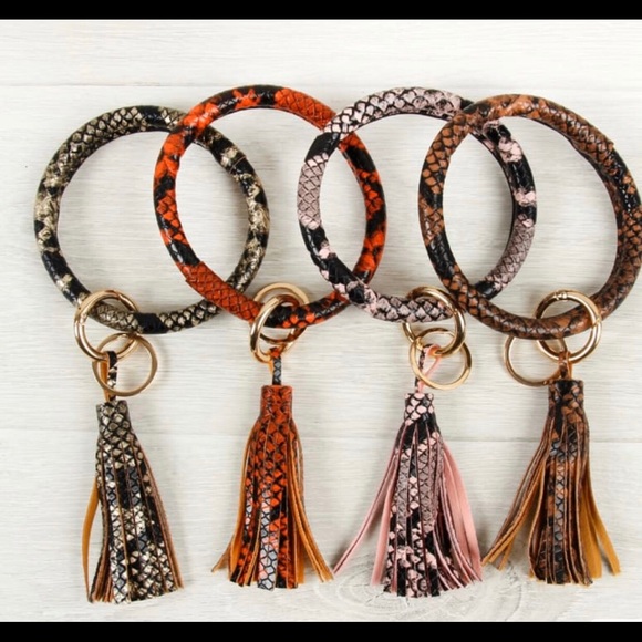 Brand New Leather Tassel Key Ring - Picture 6 of 6